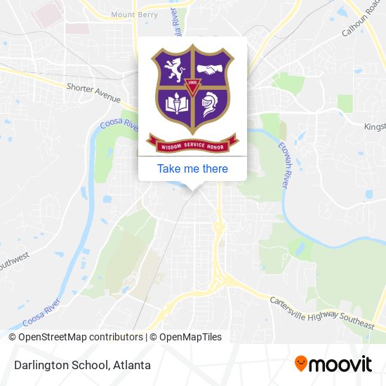 Mapa de Darlington School