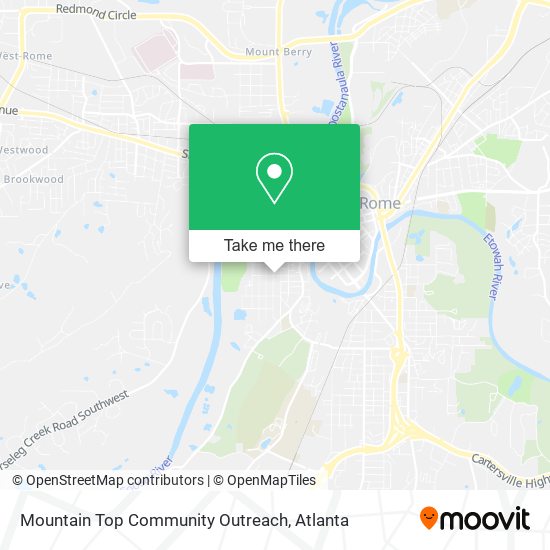 Mountain Top Community Outreach map