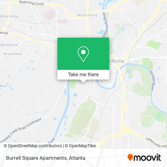 Mapa de Burrell Square Apartments