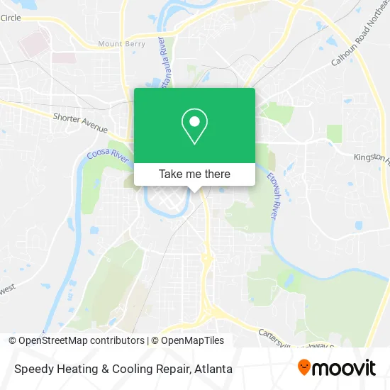 Speedy Heating & Cooling Repair map