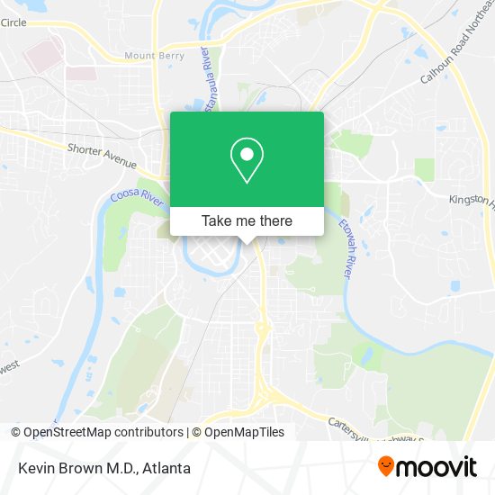 Mapa de Kevin Brown M.D.