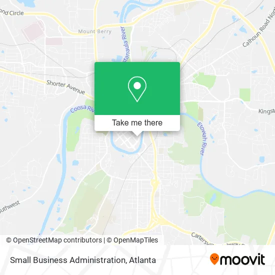 Mapa de Small Business Administration