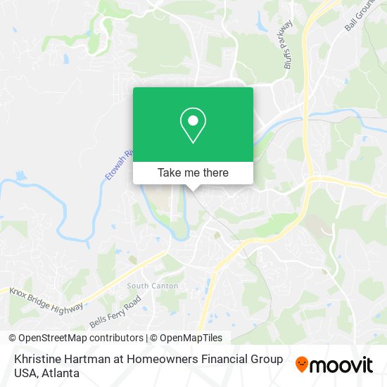 Khristine Hartman at Homeowners Financial Group USA map