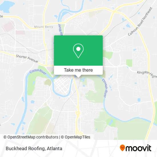 Buckhead Roofing map