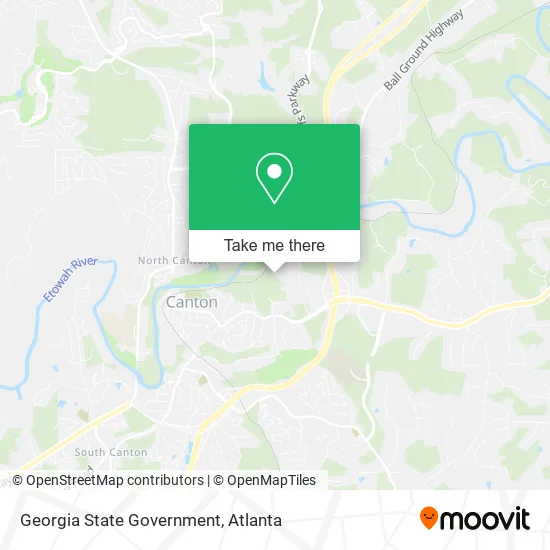 Georgia State Government map