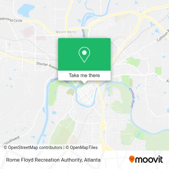 Rome Floyd Recreation Authority map