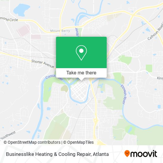 Businesslike Heating & Cooling Repair map