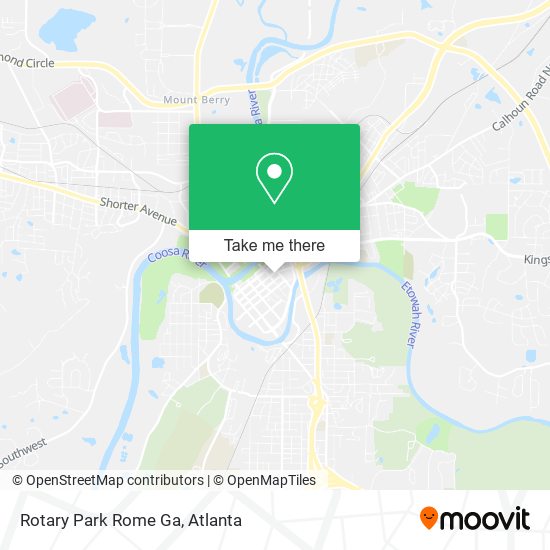 Rotary Park Rome Ga map