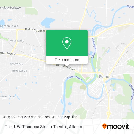 The J. W. Tiscornia Studio Theatre map