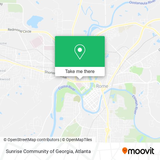 Sunrise Community of Georgia map