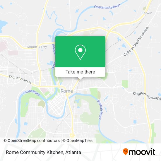 Mapa de Rome Community Kitchen