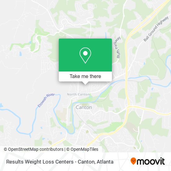 Mapa de Results Weight Loss Centers - Canton
