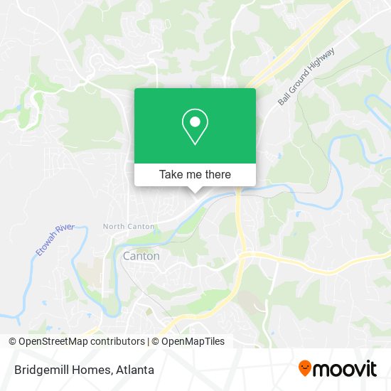 Bridgemill Homes map