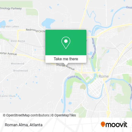 Roman Alma map