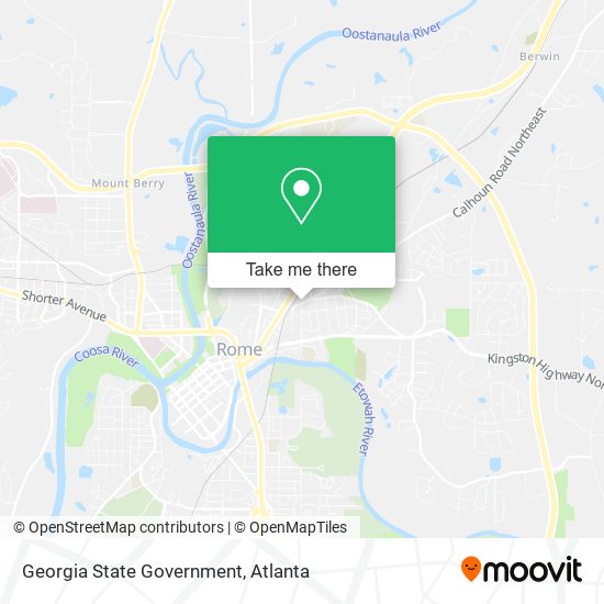 Georgia State Government map