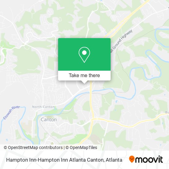 Hampton Inn-Hampton Inn Atlanta Canton map