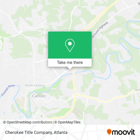 Cherokee Title Company map