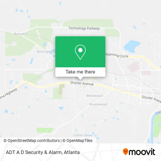 ADT A D Security & Alarm map