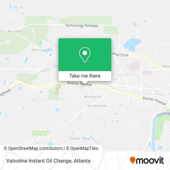Valvoline Instant Oil Change map