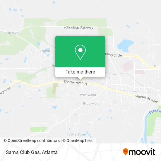 Sam's Club Gas map