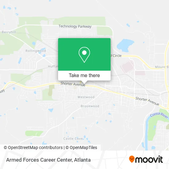 Armed Forces Career Center map