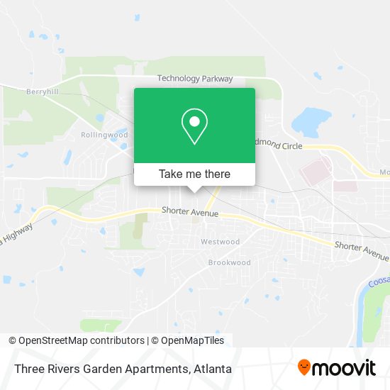 Three Rivers Garden Apartments map