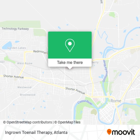 Ingrown Toenail Therapy map