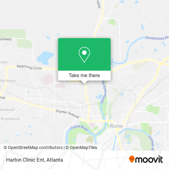 Harbin Clinic Ent map