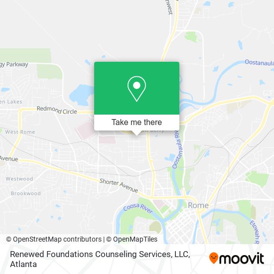Mapa de Renewed Foundations Counseling Services, LLC