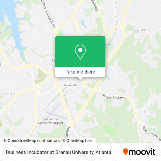 Business Incubator at Brenau University map