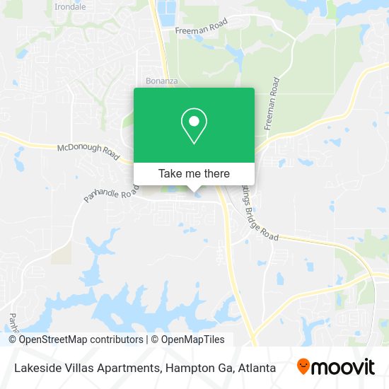 Lakeside Villas Apartments, Hampton Ga map