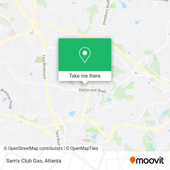 Sam's Club Gas map