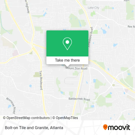Mapa de Bolt-on Tile and Granite