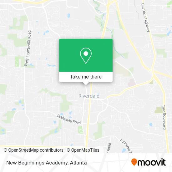 New Beginnings Academy map