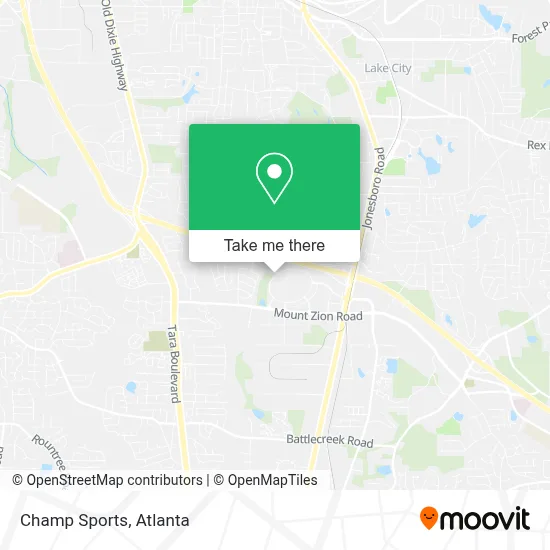 Champ Sports map