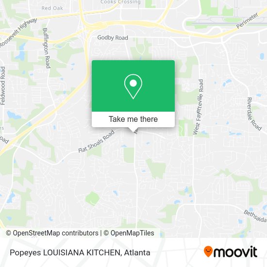 Popeyes LOUISIANA KITCHEN map