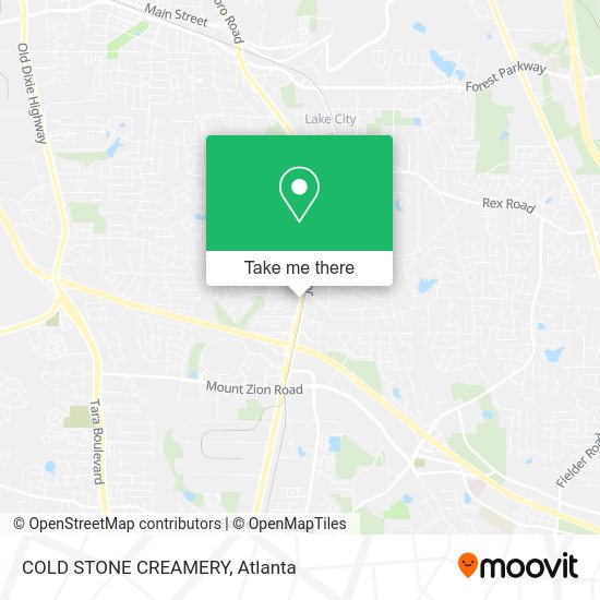 Mapa de COLD STONE CREAMERY