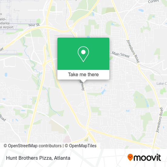 Mapa de Hunt Brothers Pizza