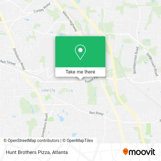 Mapa de Hunt Brothers Pizza