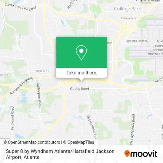 Super 8 by Wyndham Atlanta / Hartsfield Jackson Airport map