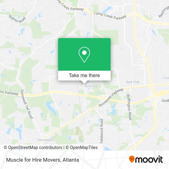 Muscle for Hire Movers map