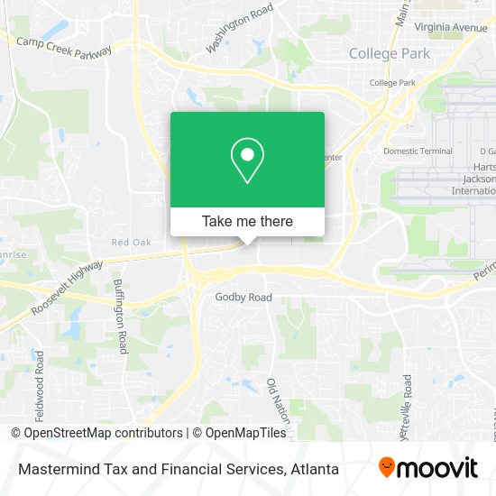 Mastermind Tax and Financial Services map