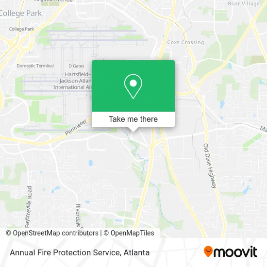 Annual Fire Protection Service map