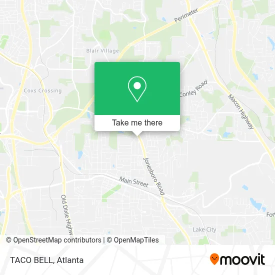 TACO BELL map