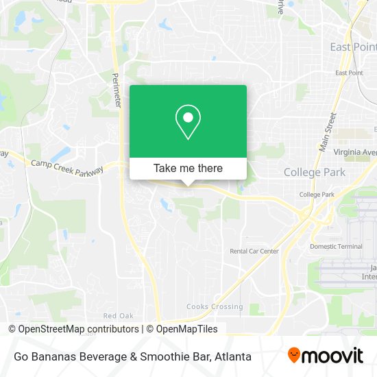Mapa de Go Bananas Beverage & Smoothie Bar