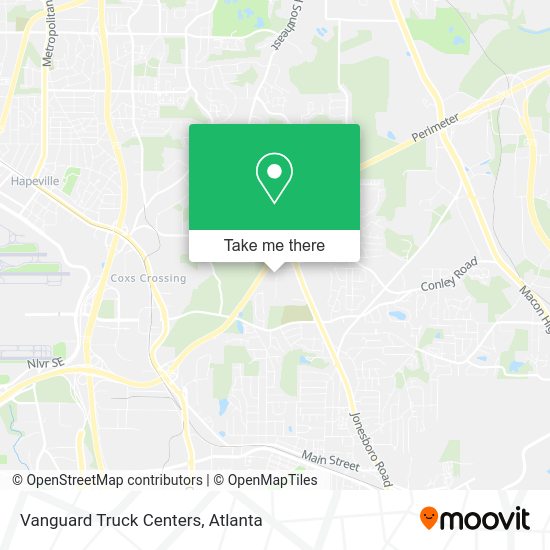 Vanguard Truck Centers map