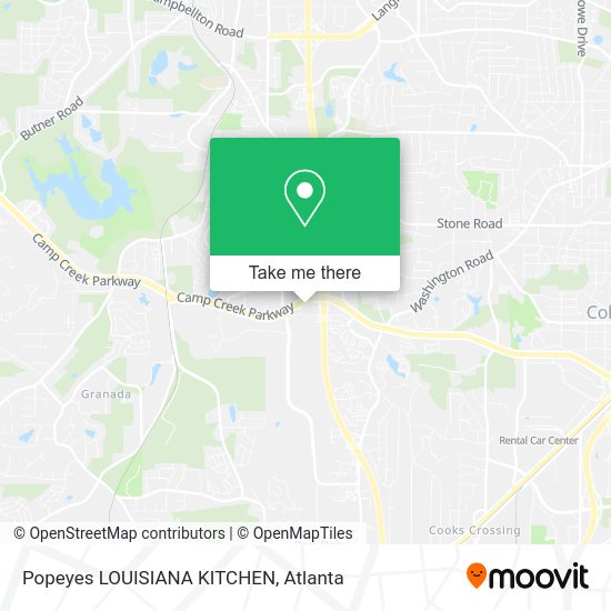 Popeyes LOUISIANA KITCHEN map