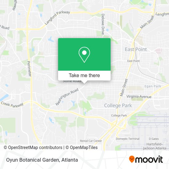 Oyun Botanical Garden map
