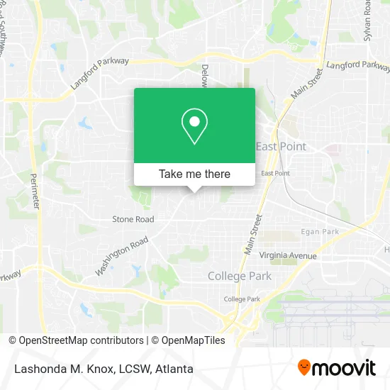 Mapa de Lashonda M. Knox, LCSW