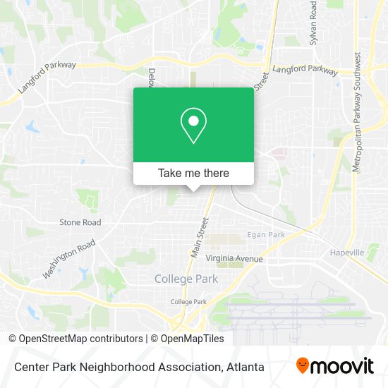 Center Park Neighborhood Association map